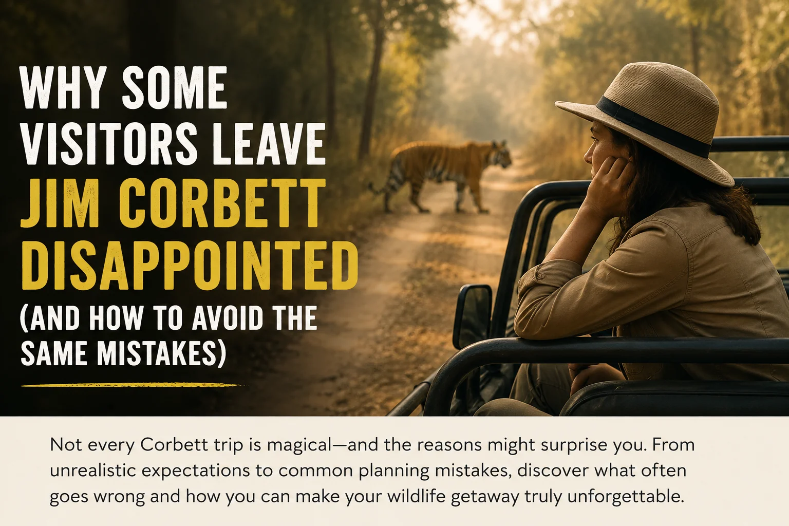 Thumbnail for Why Some Visitors Leave Jim Corbett Disappointed