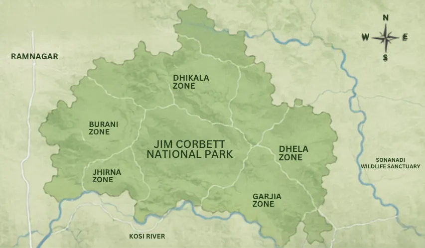 Bengal tiger spotted during jeep safari in Corbett tiger reserve