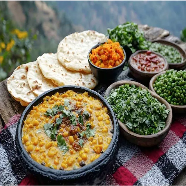 Aloo Ke Gutke traditional Kumaoni potato dish from Uttarakhand